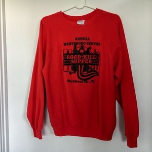 Weird 80's Vintage ROAD KILL SUPPER Sweatshirt